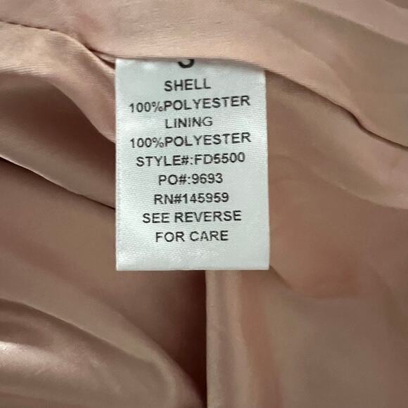 Dress Forum Los Angeles Pink Floral Faux Wrap Dress Size Small NEW - Picture 10 of 10